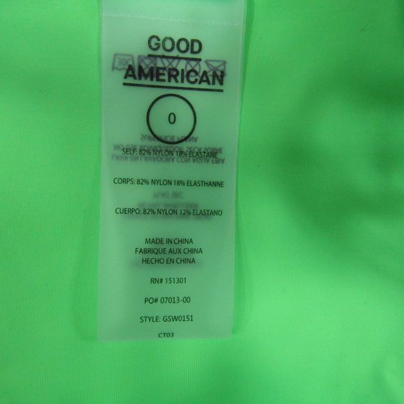 Good American NEW XS Size 0 Lime Green Tiny Ties Bikini Bottom Swim - Picture 4 of 6